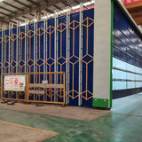 Retractable spray booth